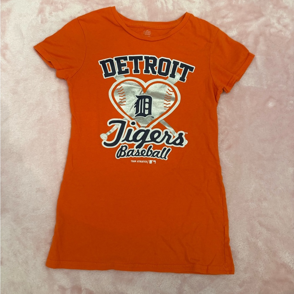 Girls Detroit Tigers Shirt Size 10/12